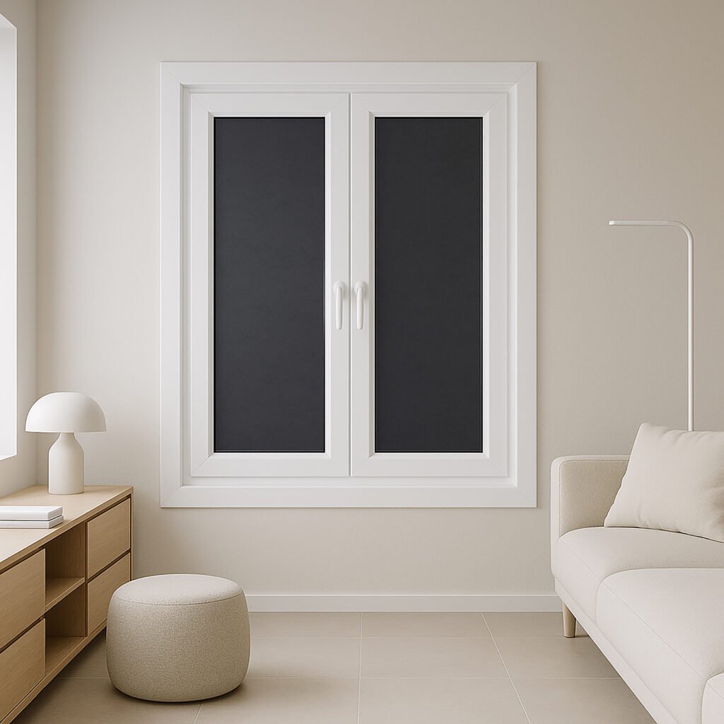 white casement window